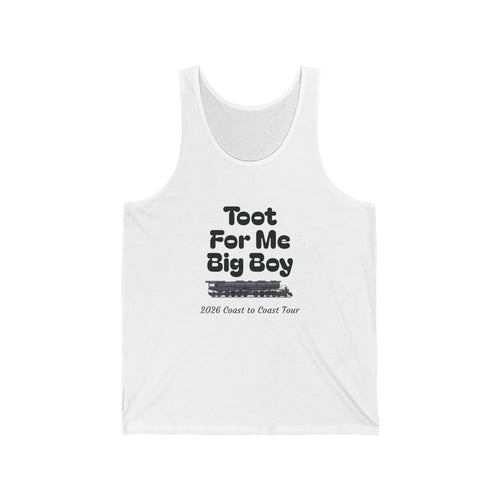 "Toot For Me Big Boy" Graphic Tank Top – Funny Road Trip Music Trucker Tank