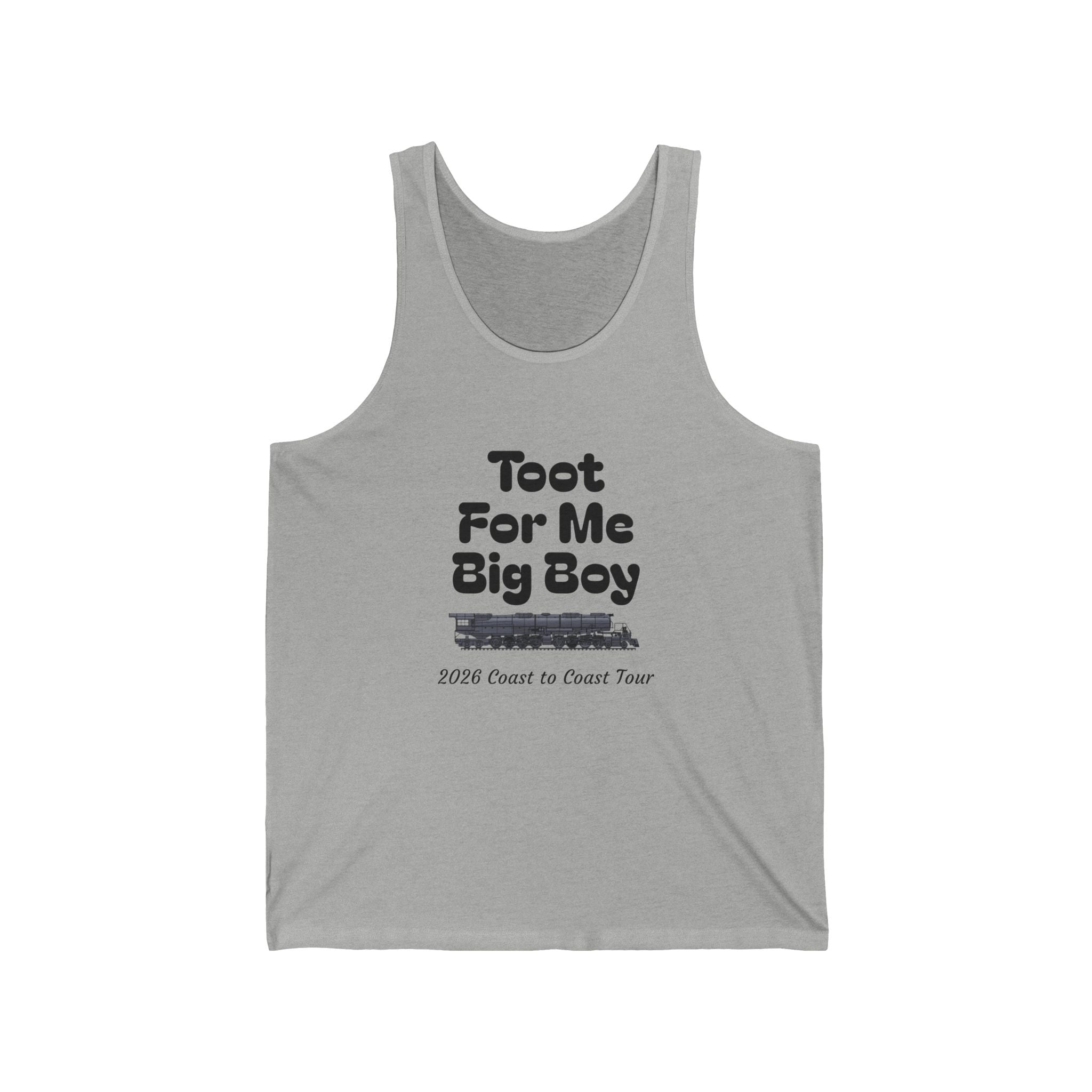"Toot For Me Big Boy" Graphic Tank Top – Funny Road Trip Music Trucker Tank