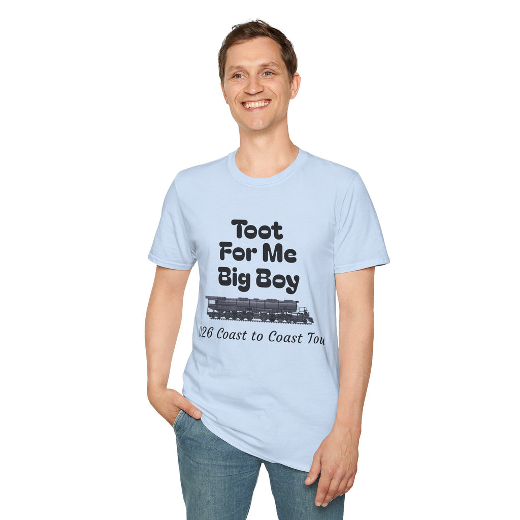 Toot For Me Big Boy T-Shirt — Funny Retro Novelty Tee for Train/Truck Enthusiasts