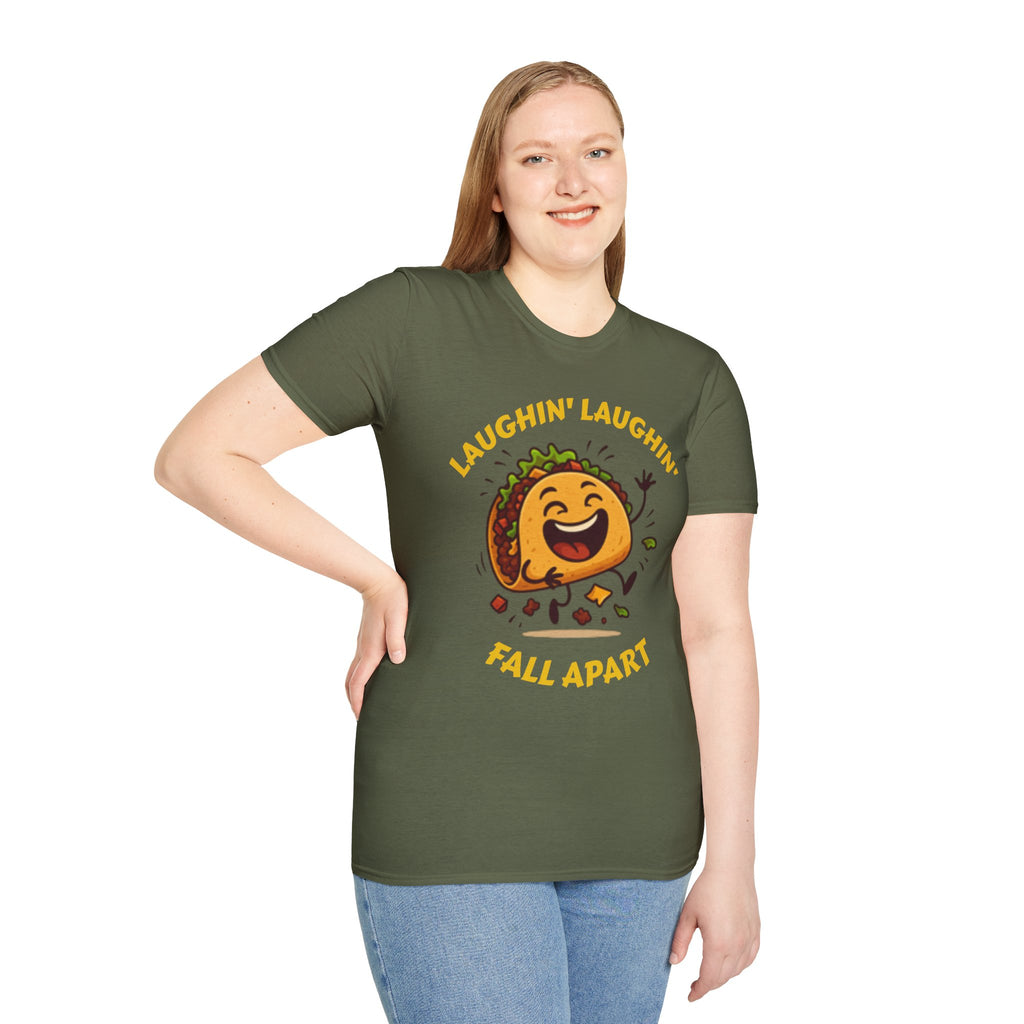 T-Shirt — Laughin' Laughin' Taco Fall Apart Funny Graphic Tee