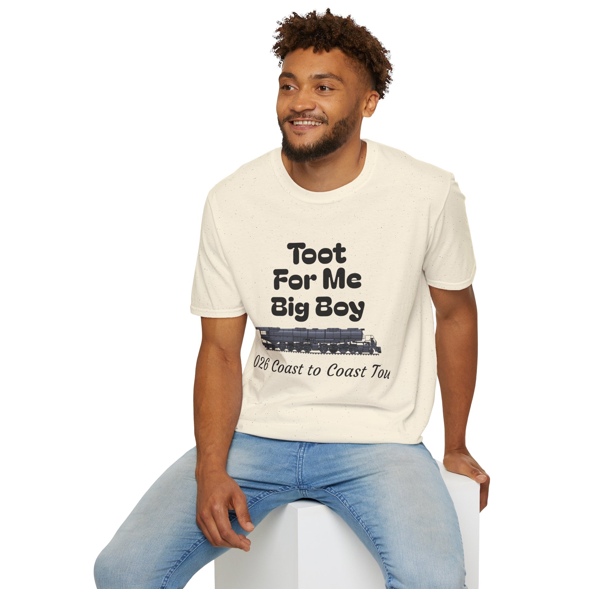Toot For Me Big Boy T-Shirt — Funny Retro Novelty Tee for Train/Truck Enthusiasts
