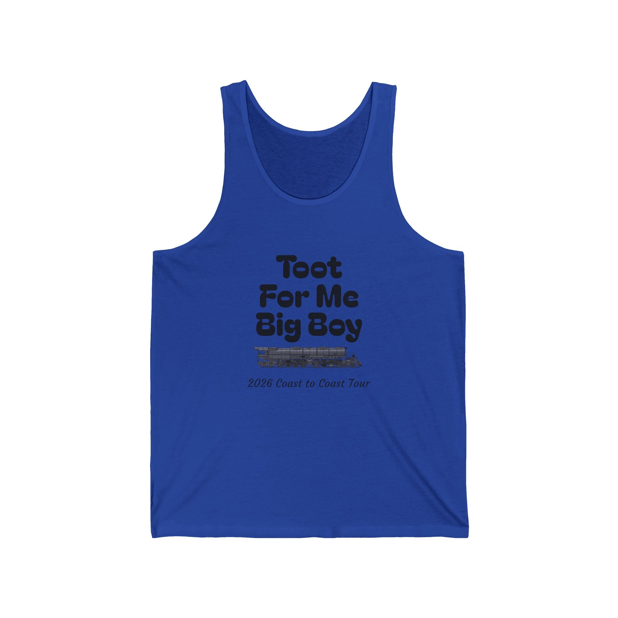 "Toot For Me Big Boy" Graphic Tank Top – Funny Road Trip Music Trucker Tank