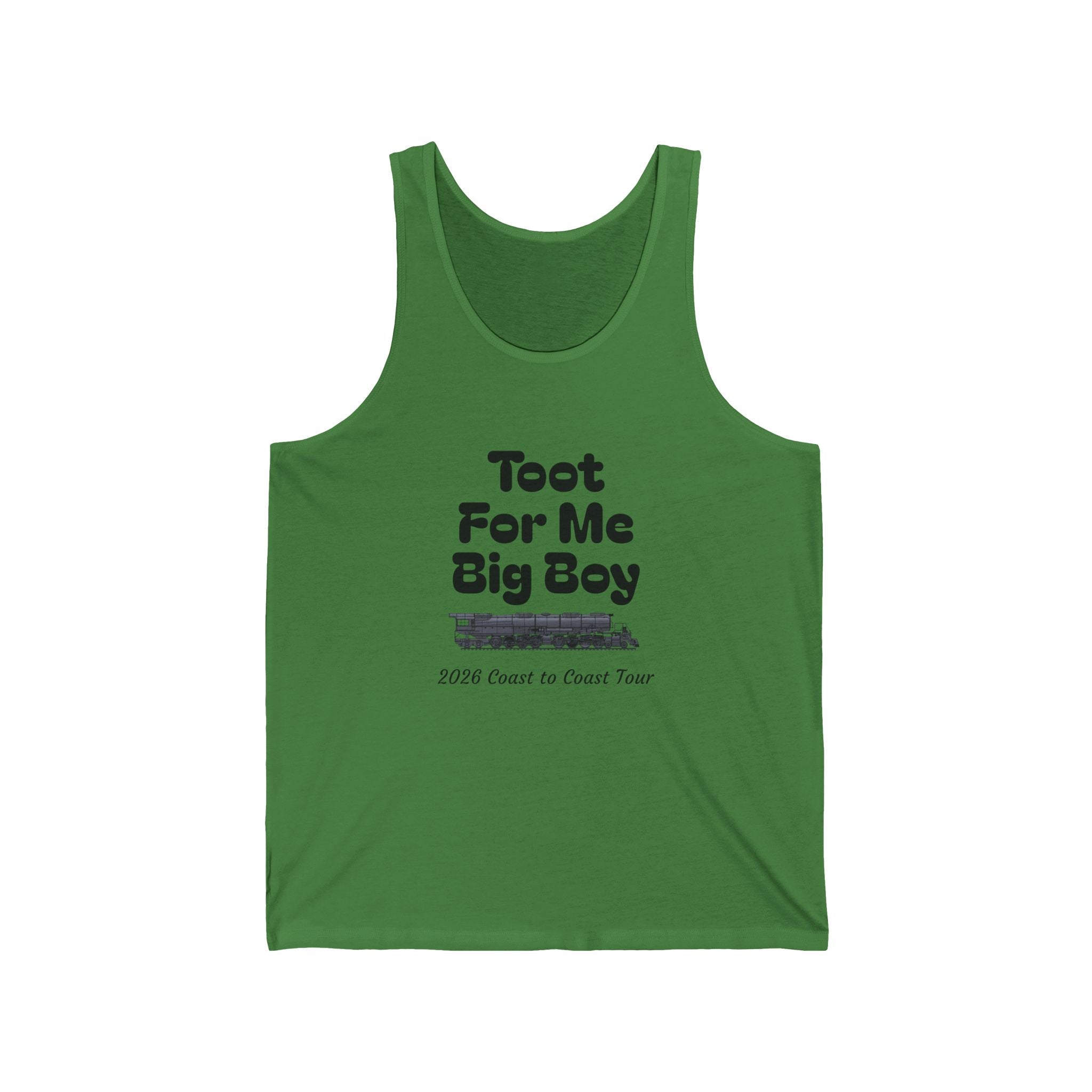 "Toot For Me Big Boy" Graphic Tank Top – Funny Road Trip Music Trucker Tank