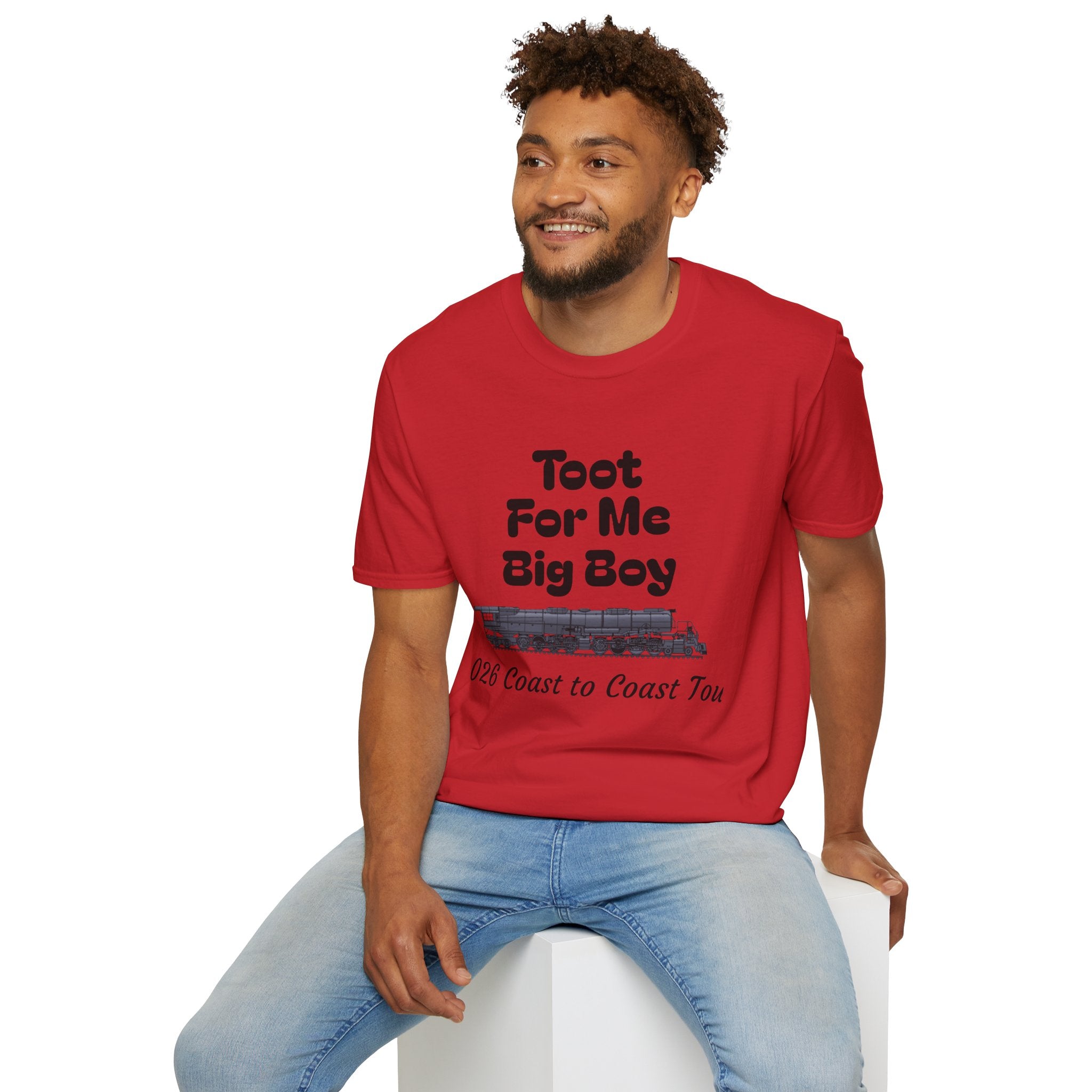 Toot For Me Big Boy T-Shirt — Funny Retro Novelty Tee for Train/Truck Enthusiasts