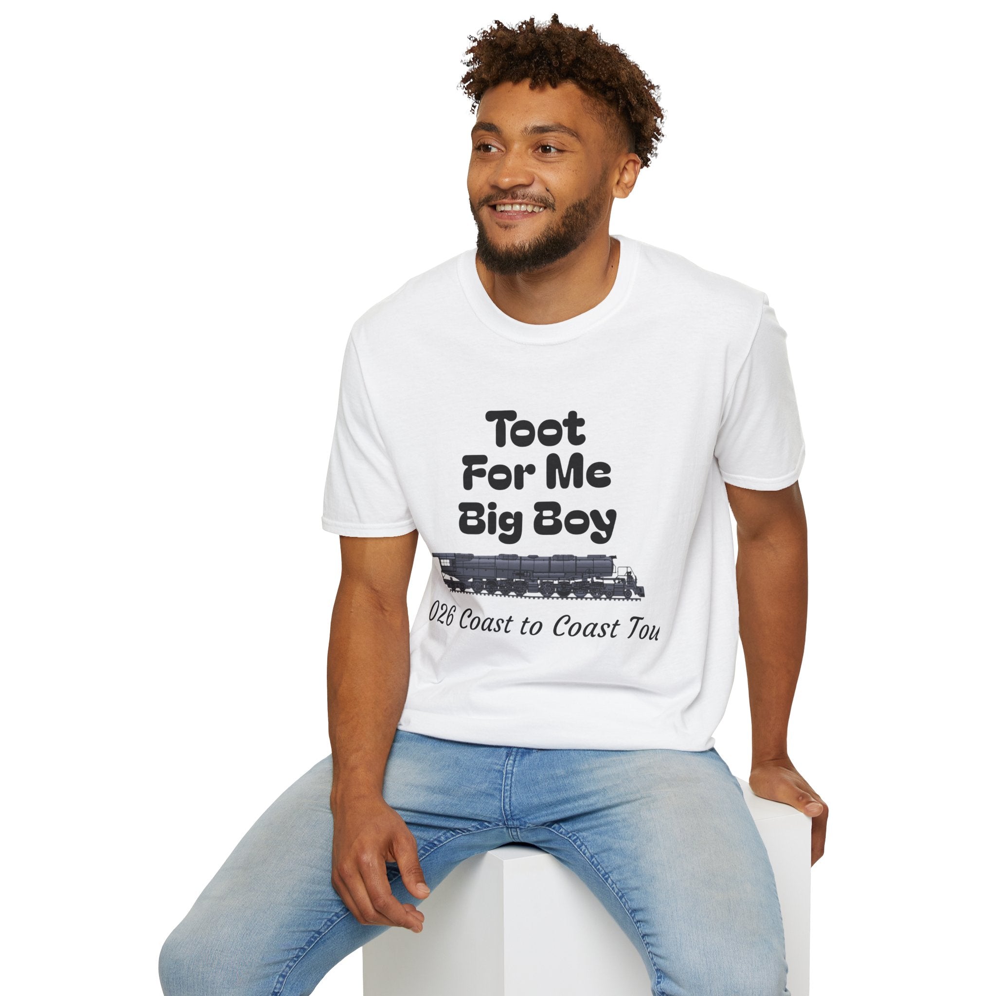 Toot For Me Big Boy T-Shirt — Funny Retro Novelty Tee for Train/Truck Enthusiasts