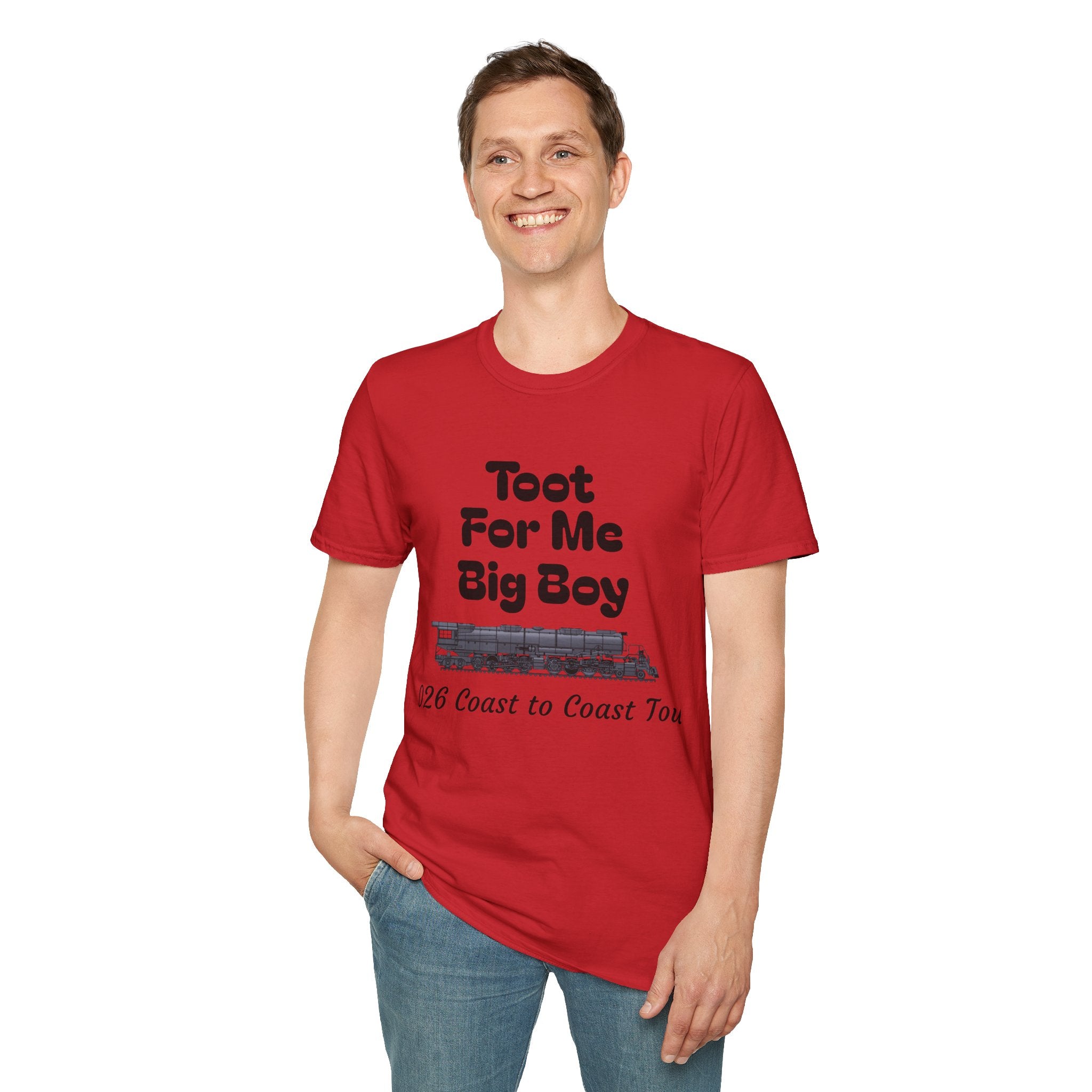 Toot For Me Big Boy T-Shirt — Funny Retro Novelty Tee for Train/Truck Enthusiasts