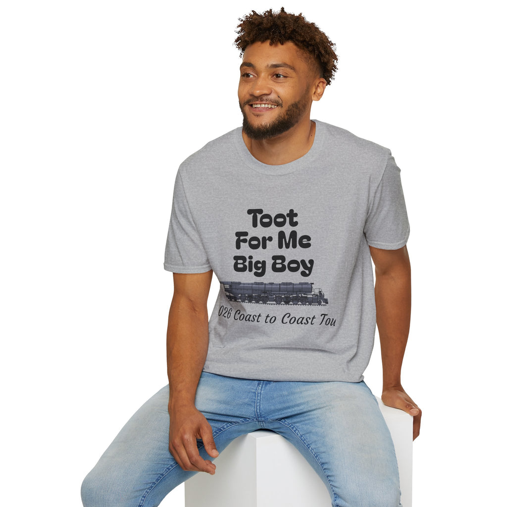 Toot For Me Big Boy T-Shirt — Funny Retro Novelty Tee for Train/Truck Enthusiasts