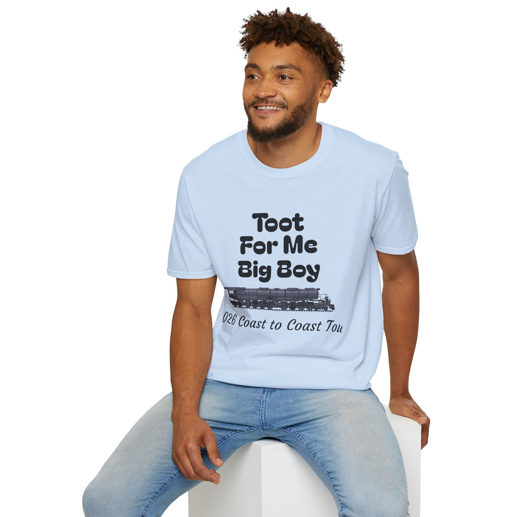 Toot For Me Big Boy T-Shirt — Funny Retro Novelty Tee for Train/Truck Enthusiasts