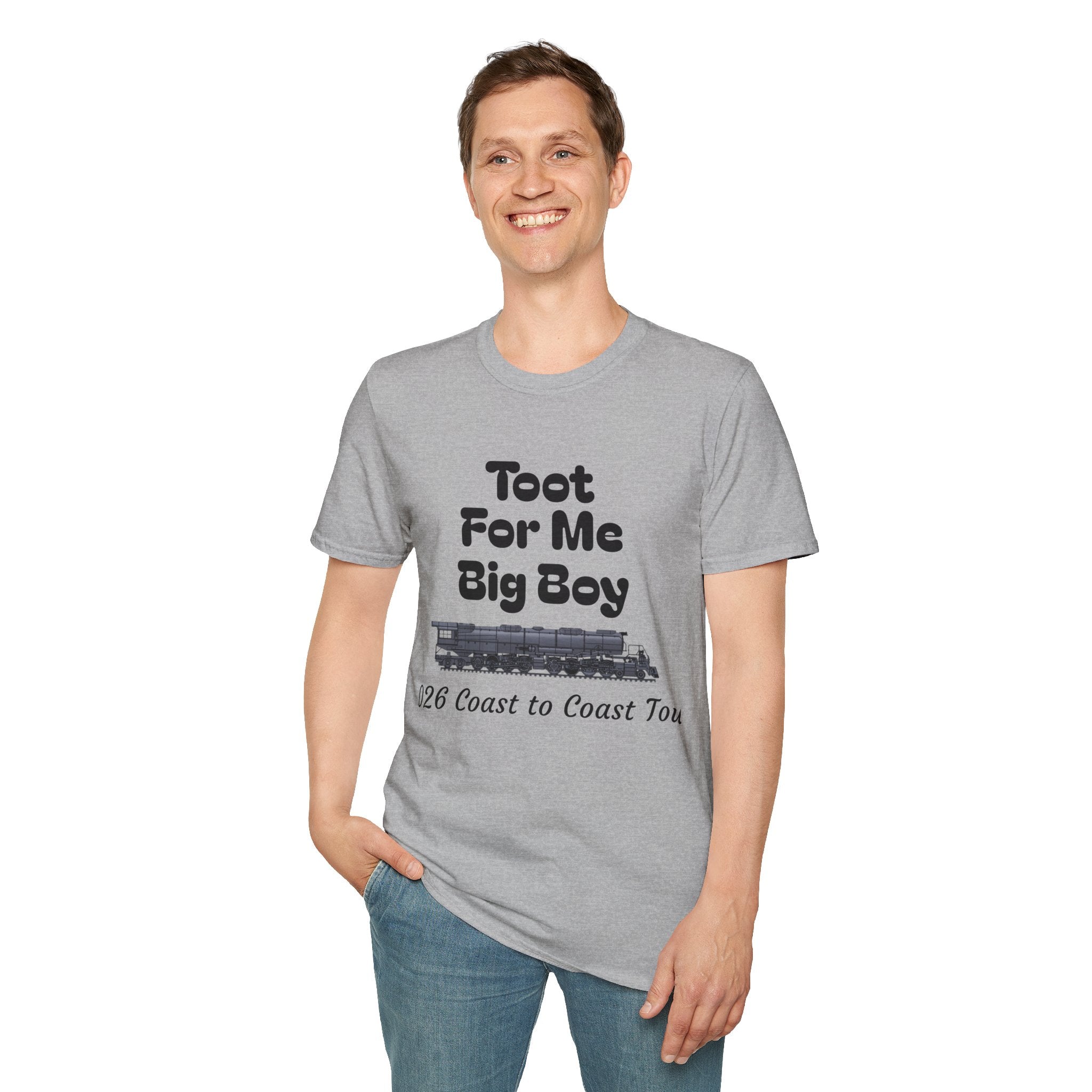 Toot For Me Big Boy T-Shirt — Funny Retro Novelty Tee for Train/Truck Enthusiasts