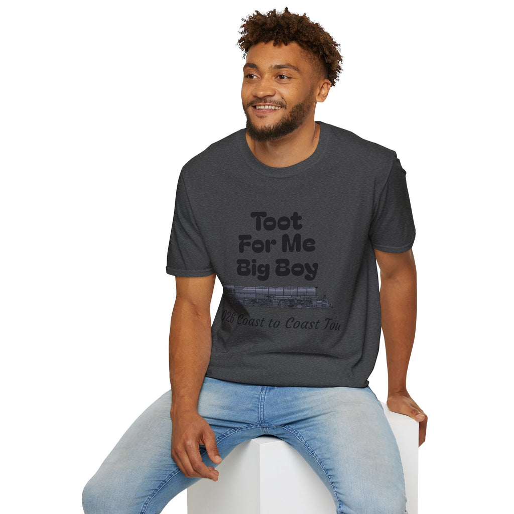 Toot For Me Big Boy T-Shirt — Funny Retro Novelty Tee for Train/Truck Enthusiasts